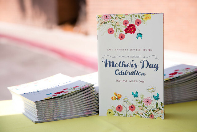 Mother's Day Celebration booklets on a table